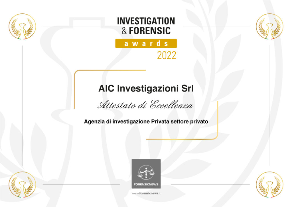 AIC Investigazioni Investigation Awards